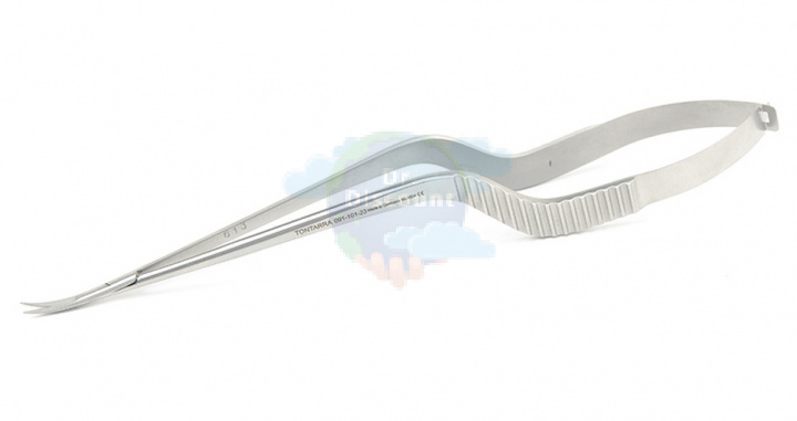 Микроножницы с плоской ручкой Jacobson, длина 20,5 см.
