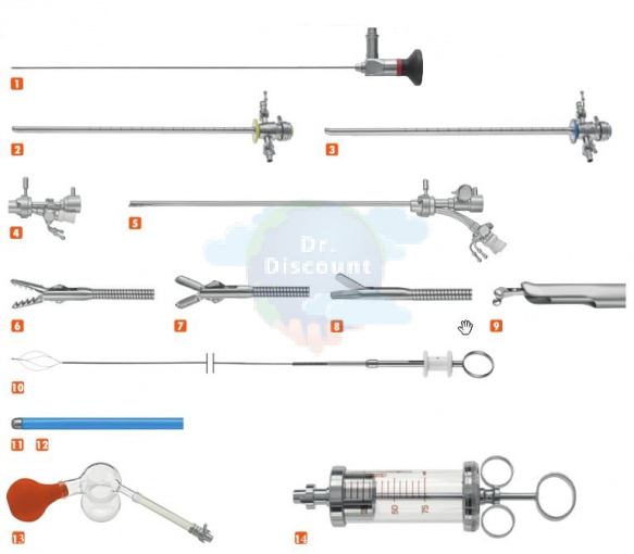 Комплект инструментов для цистоскопии (взрослый)