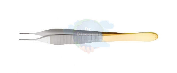 Пинцет Adson-Brown TC, 7x7 зубов, 2мм, платформа для обвязывания, 12 см