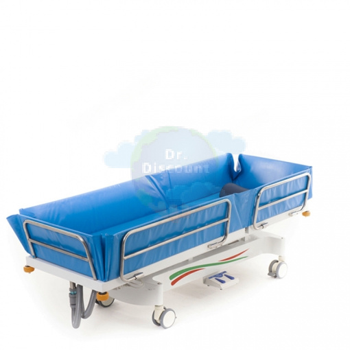 МЕТ E-POOL Тележка-каталка для мытья пациентов с электроприводом регулировки высоты, с аккумулятором